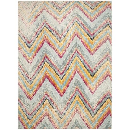 Safavieh Monaco Power Loomed Rectangle Rug- Multi- 4 x 5 ft. 7 in. MNC220F-4